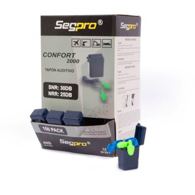 Tapón Auditivo Confort2000 en caja TACPVCCONF2000 C Segpro