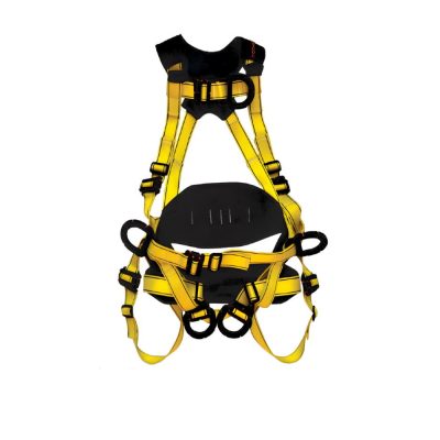 Arnes Dielectrico en H 3 Aros con Faja Lumbar y Sentadera AH3A8HFSD Maicol