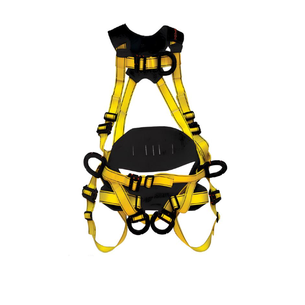 Arnes Dielectrico en H 3 Aros con Faja Lumbar y Sentadera AH3A8HFSD Maicol