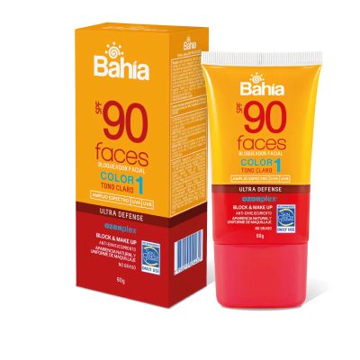 Bloqueador Bahia Spf90 Color 1 X 60G Faces