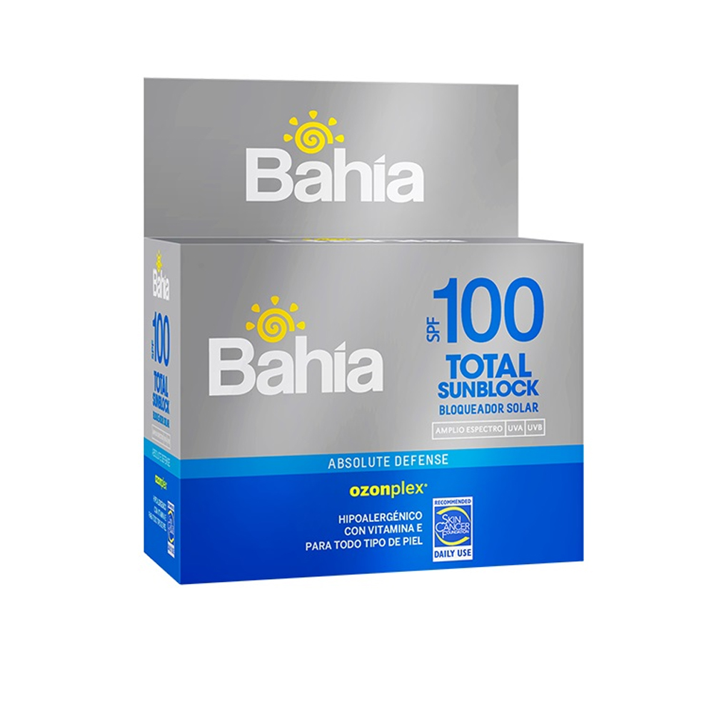 Bloqueador Bahia Spf100 X 10G C 20 Sachets Total Sunblock