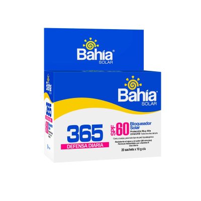Bloqueador Bahia Spf60 X 10G C 20 Sachets 365 defensa Diaria