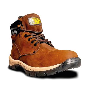 Botin Strong Rex de cuero chocolate FAJ