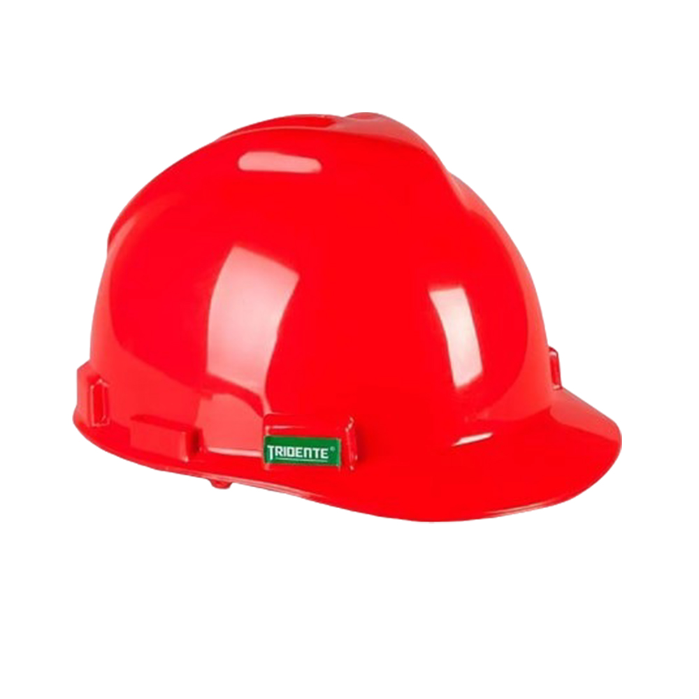 Casco Rojo con Ratchet Tridente