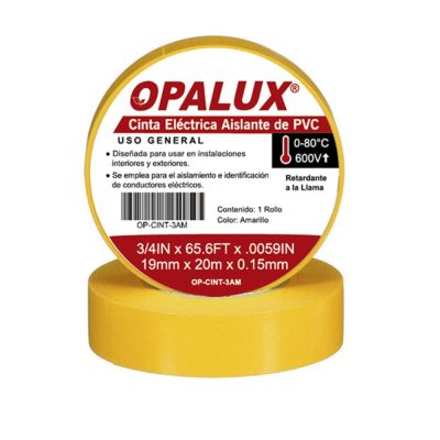 Cinta Delimitadora Amarillo de 2 Opalux