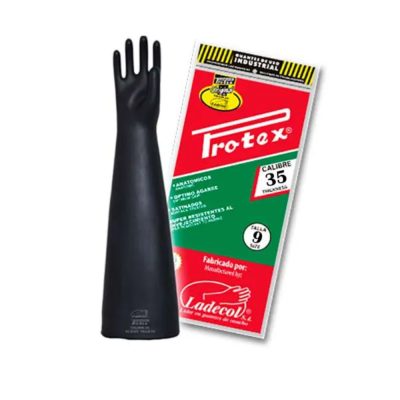 Guantes de Jebe Protex Calibre 35 de 24