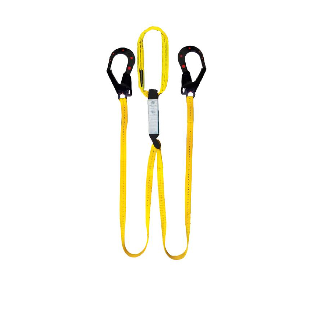 Linea De Vida Dielectrica Doble 2 Ganchos Grandes 1 Anillo de Cinta LDA2G1AD Maicol
