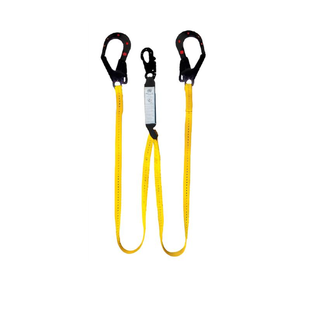 Linea De Vida Dielectrica Doble de 2 Ganchos Grandes 1 Gancho Chico LDA2G1CHD Maicol