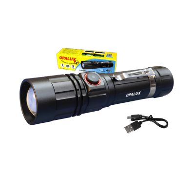 Linterna Recargable Opalux 5W 1735 1 Bateria 500 Ml 3 Md De Encendido