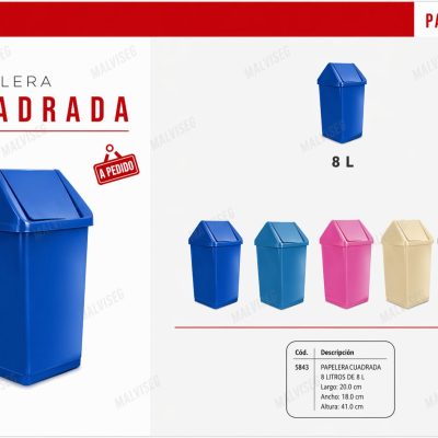 Papelera Cuadrada