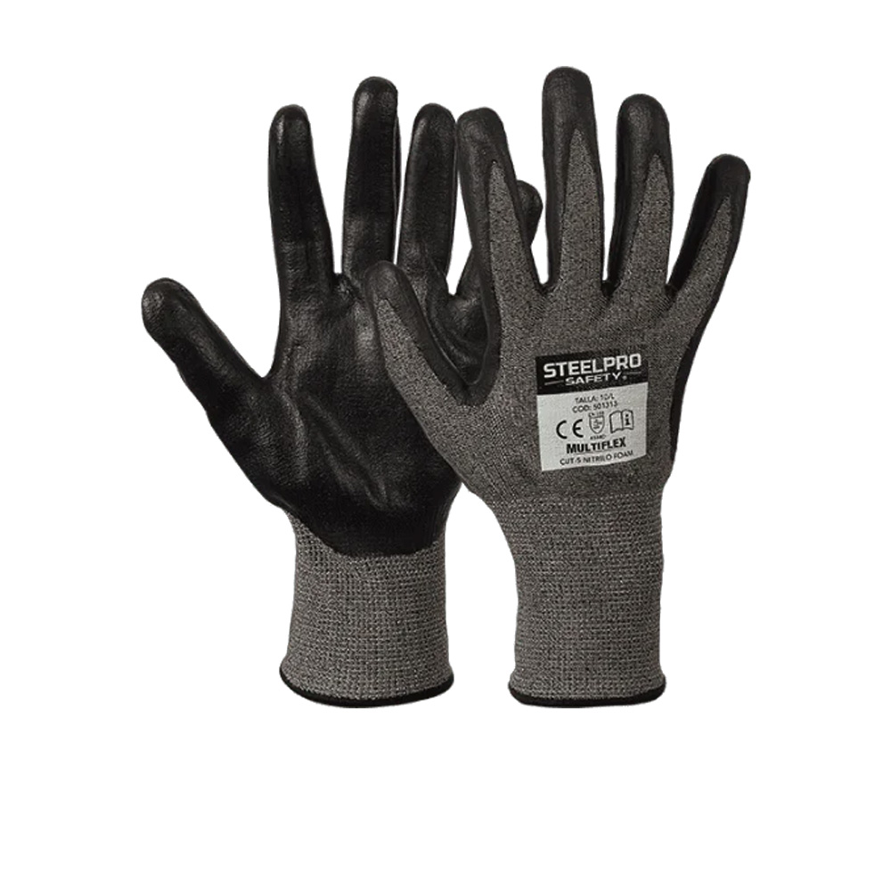 Guante Multiflex Cut 5 Nitrilo Foam Steelpro (vista 2)